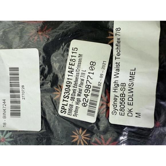 NWT Splits59 Sydney High Waist Floral 7/8 Leggings Size M - Picture 9 of 10